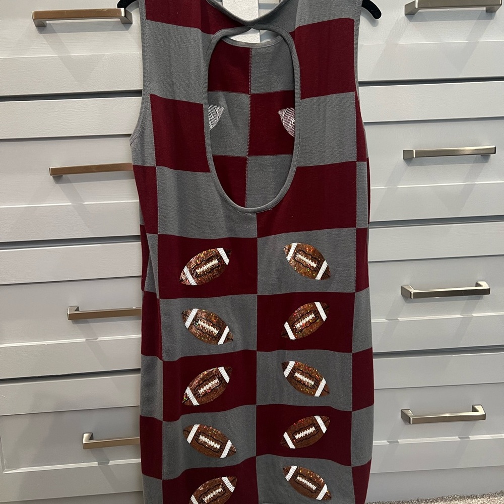 Queen of Sparkles Football Dress - Picture 2 of 2